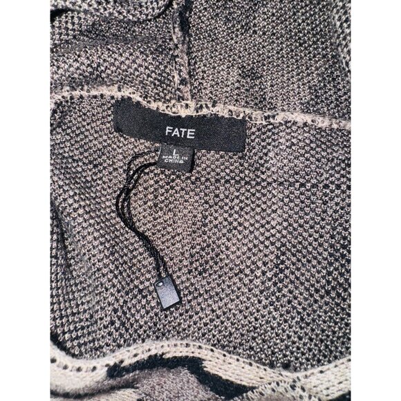 Fate Liza Leopard Distressed Hoodie Sweater L Mobwife Casual Animal Print Sexy - Picture 5 of 10